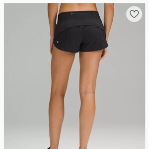 Lululemon Women's Black 2.5” Speed Up Shorts